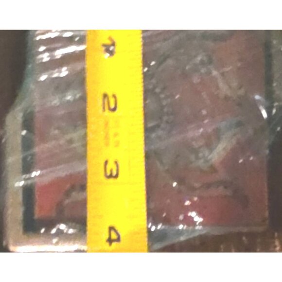 4 Vintage Coasters Square Floral Gold French Country & Holder 4x4 Inches - Picture 6 of 7